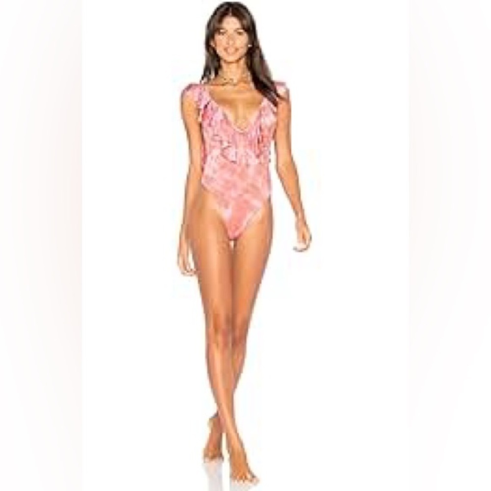 Blue Life Flutter One Piece Swimsuit - Picture 2 of 13